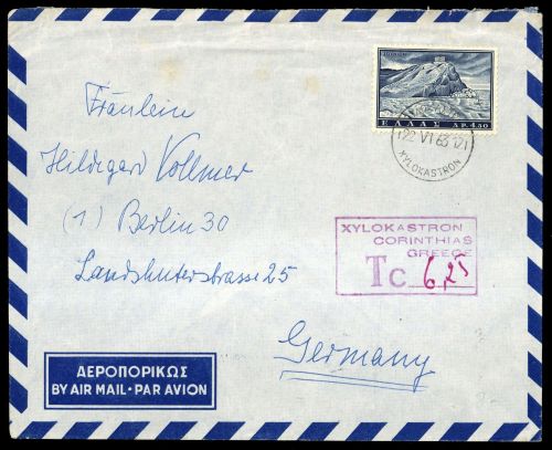 1963, Griechenland, 758, Brief