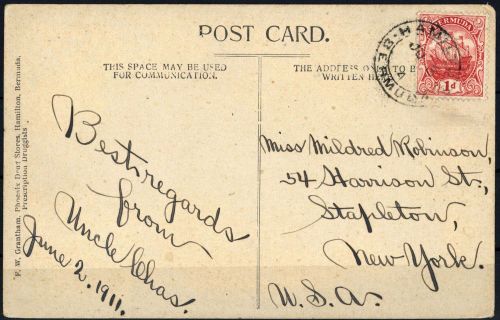 1910, Bermuda, 36 a, Brief