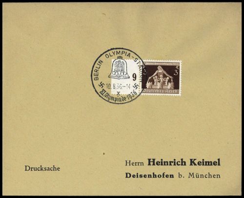 Sport u. Spiel,Olympia Berlin 1936,Sonderstempel, Brief