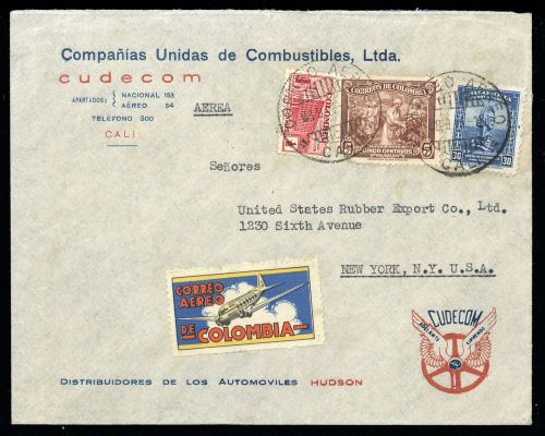1939, Kolumbien, 404 u.a., Brief