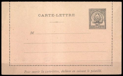 1888, Tunesien, K 4, Brief