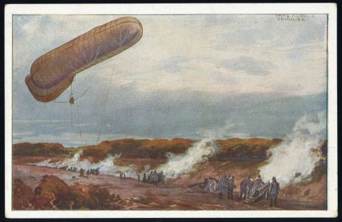 1915, Zeppelin,Zeppelin Postkarten,Luftflotten-Verein, Brief