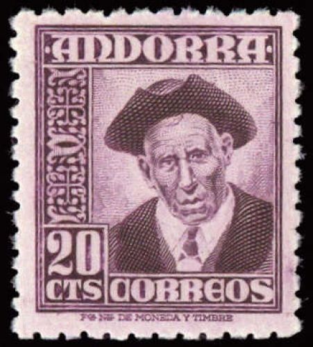 1948, Andorra Spanische Post, 44, **