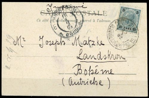 1900, Österreich Post in der Levante, 32, Brief