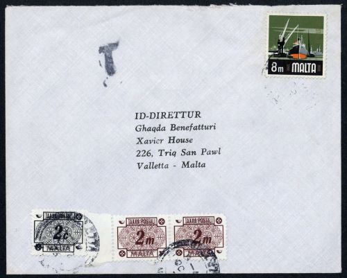 1976, Malta, P 38 (2), 42 u.a., Brief