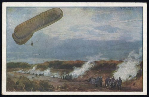 1915, Zeppelin,Zeppelin Postkarten,Luftflotten-Verein, Brief