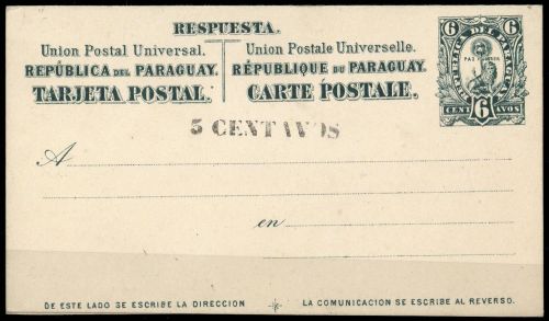 1883, Paraguay, P 6, Brief