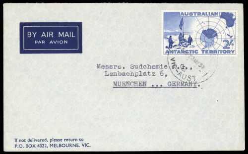 1957, Australische Gebiete in der Antarktis, 1, Brief