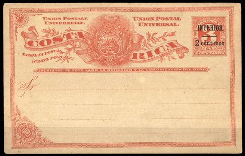1903, Costa Rica, P 5 bII, Brief