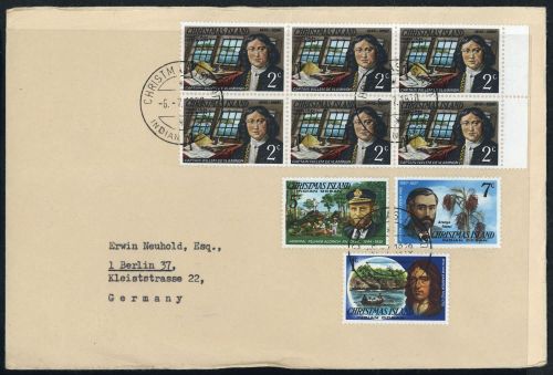 1977, Weihnachtsinseln, 69-70 u.a, Brief