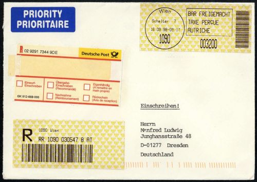 1998, Österreich, Brief