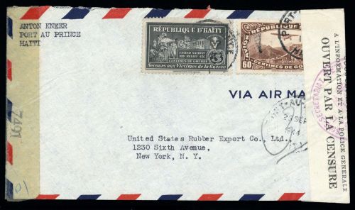 1940, Haiti, 263, ZZ 1, Brief