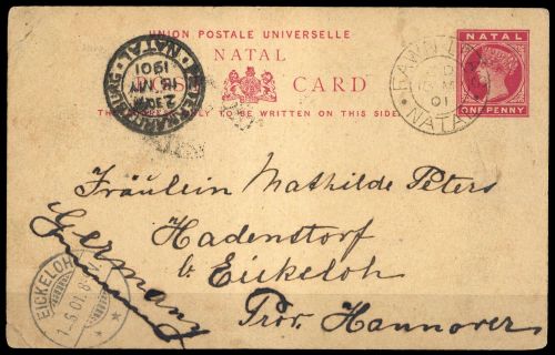1893, Natal, P 7, Brief