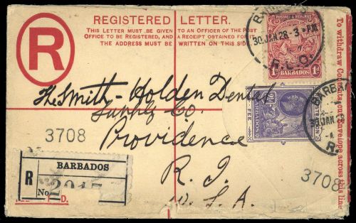 1913, Barbados, 98, EU u.a., Brief