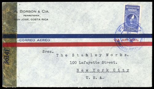 1943, Costa Rica, 324, Brief