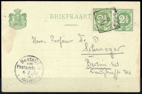 1904, Curacao, P 15 u.a., Brief