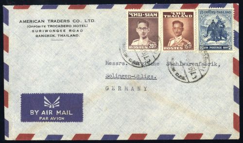 1955, Thailand, 314 u.a., Brief