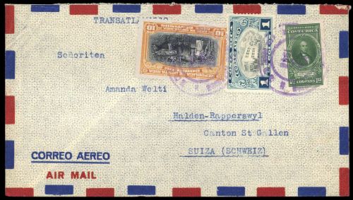 1945, Costa Rica, 335 , 395 u.a, Brief