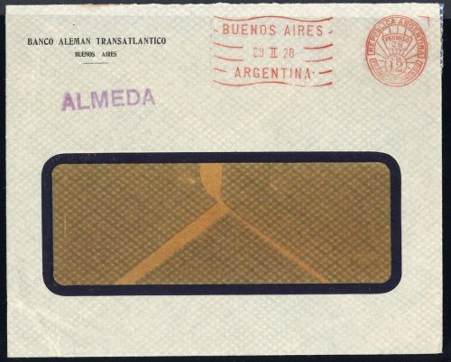 1928, Argentinien, Brief