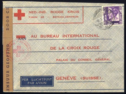 1941, Int.Organisationen, Rotes Kreuz, Brief