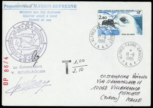 1986, Französische Gebiete in der Antarktis, 197, Brief