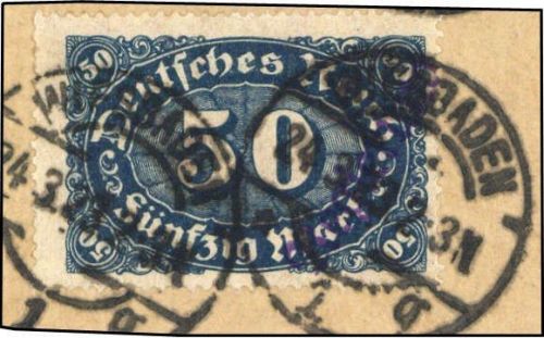 1923, Deutsches Reich Dienst Regierung Wiesbaden, WIE 17 II a, ...