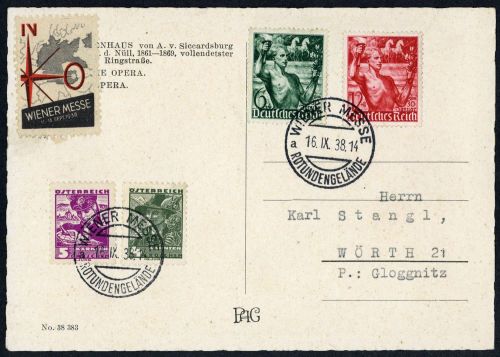 1938, Österreich Ostmark, 660-61 u.a., Brief
