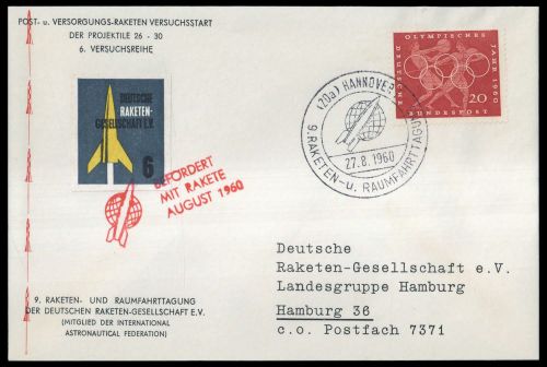 1960, Bundesrepublik Deutschland, 334, Brief