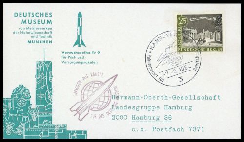 1964, Bundesrepublik Deutschland, Berlin 222, Brief