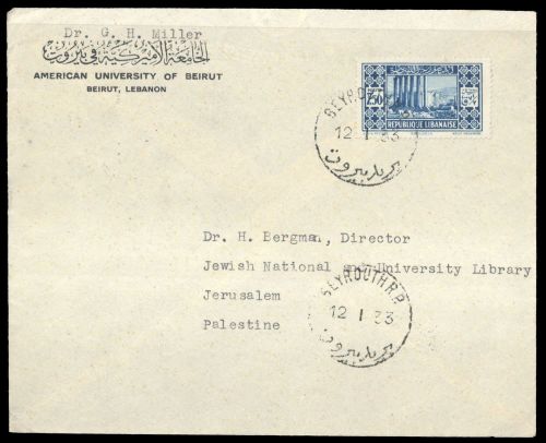 1930, Libanon, 180 I, Brief