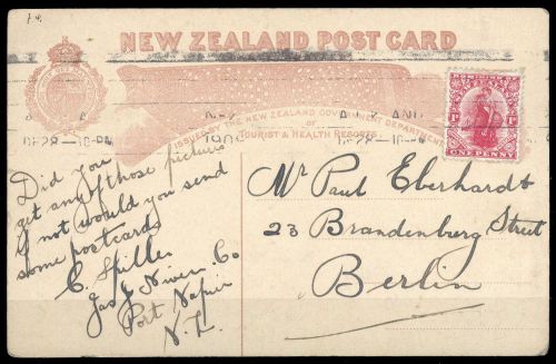 1902, Neuseeland, 100, Brief
