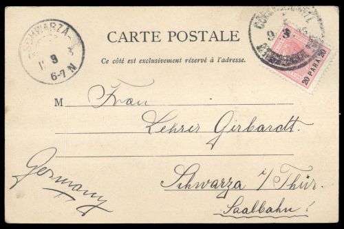 1900, Österreich Post in der Levante, 33 A, Brief