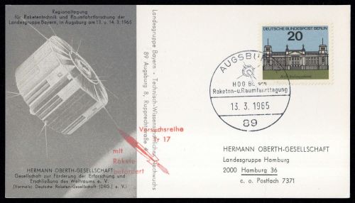 1965, Bundesrepublik Deutschland, Berlin 236, Brief