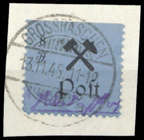 1945, Deutsche Lokalausgabe Grossräschen, 17 A Var., Briefst.