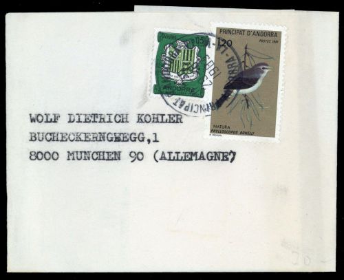 1983, Andorra Französische Post, 164, 315, Brief