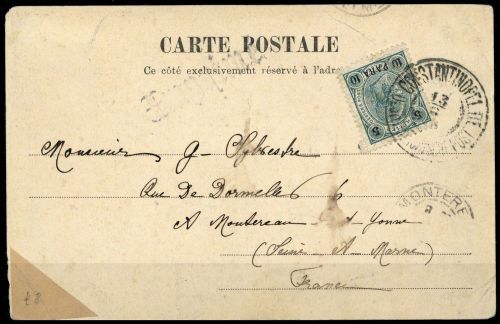1901, Österreich Post in der Levante, 39, Brief