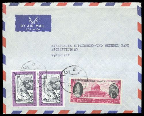 1963, Jordanien, 421 A, 392, Brief