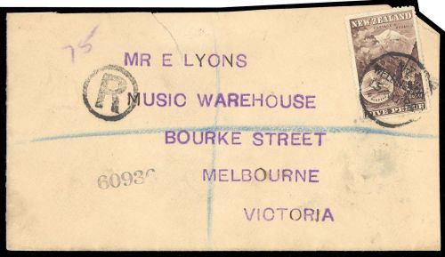 1898, Neuseeland, 72 b, Brief