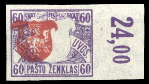 1919, Litauen, 56 U Var., **