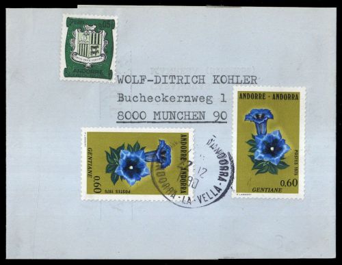1980, Andorra Französische Post, 164, 266 (2), Brief