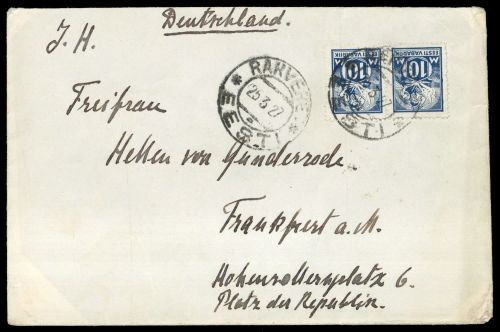 1927, Estland, 39 A (2), Brief