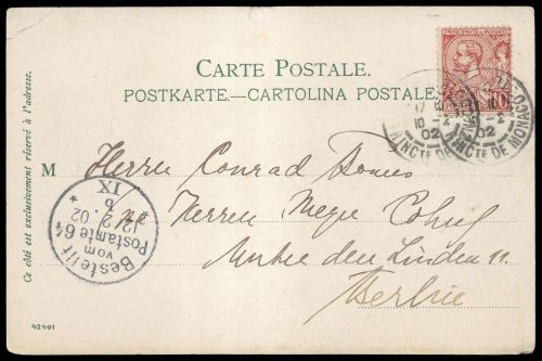 1902, Monaco, 14, Brief