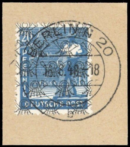 1948, Berlin Vorläufer, VO 43 II, Briefst.