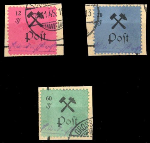 1945, Deutsche Lokalausgabe Grossräschen, 19-20 II u.a., Briefst.