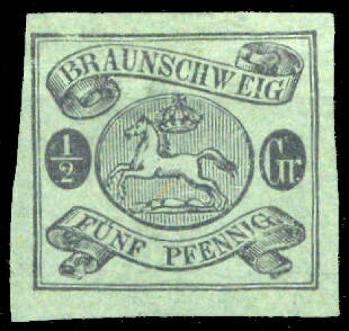 1861, Altdeutschland Braunschweig, 10 A, *
