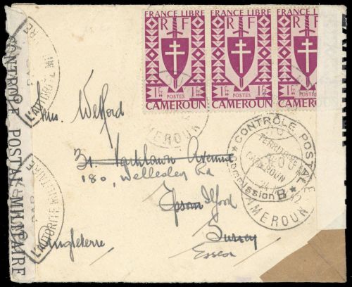 1942, Kamerun, 230 (3), Brief