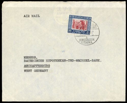 1955, Jordanien, 325, Brief