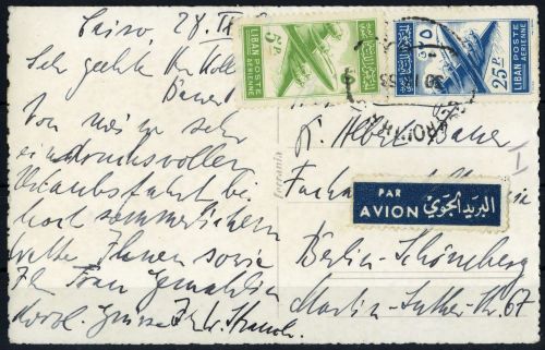 1953, Libanon, 496 u.a., Brief