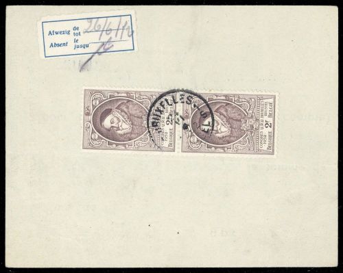 1952, Belgien, 931 (2), Brief