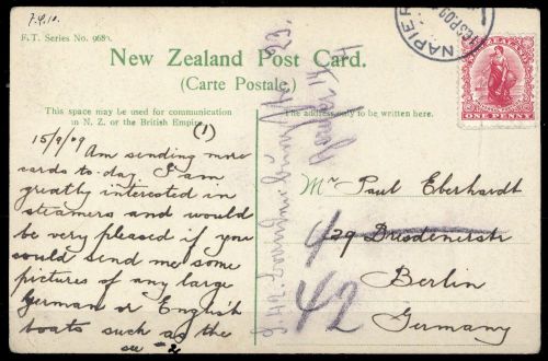 1902, Neuseeland, 100, Brief